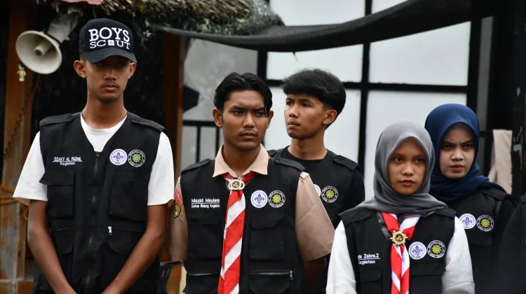 Pramuka Aceh Tengah Ikut Aksi Bersih dan Penghijauan DAS Peusangan