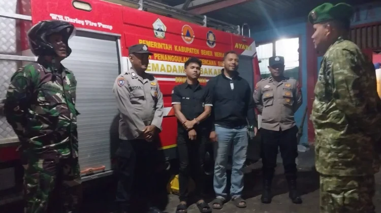 TNI-Polri dan Damkar Gelar Patroli Malam Antisipasi Bencana di Kecamatan Bandar