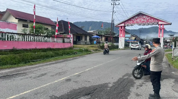 Polres Bener Meriah Jaga Keselamatan Pelajar dan Kelancaran Lalu Lintas