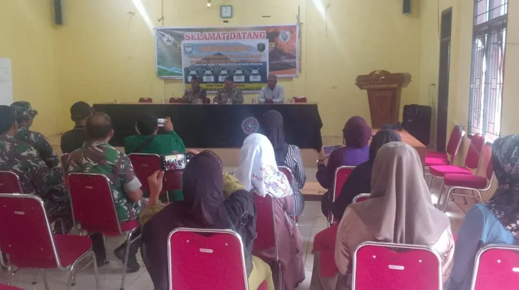 Danramil 06/Bukit Sosialisasikan Jalur Evakuasi Gunung Burni Telong