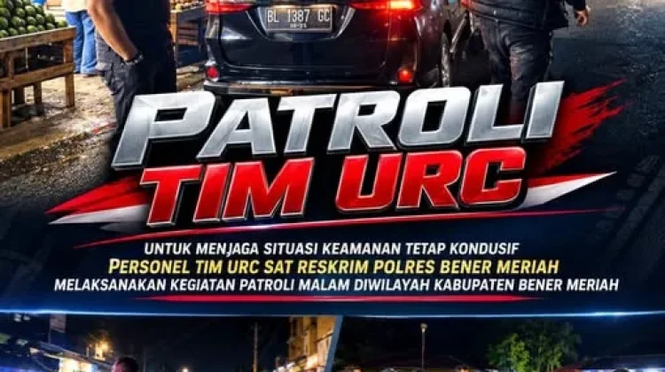 Patroli Malam, Satreskrim Polres Bener Meriah Antisipasi Kriminalitas dan Preman