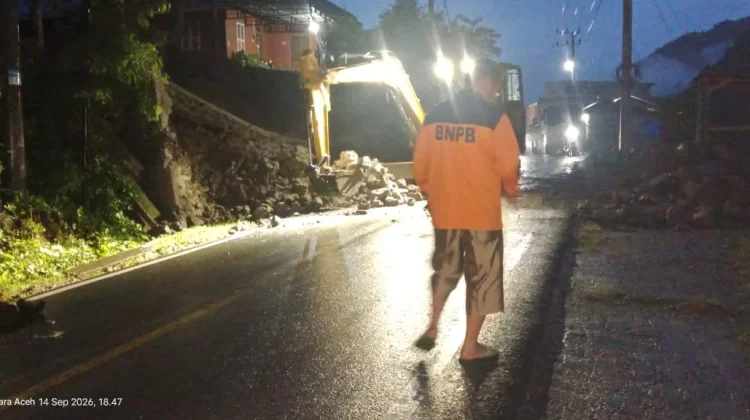 Longsor Susulan Terjadi di Aceh Tengah, TPT Jalan Nasional Rubuh