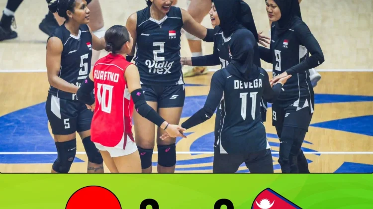 Indonesia Menang Telak 3 - 0 atas Nepal di Asian Games Aichi Nagoya 2026
