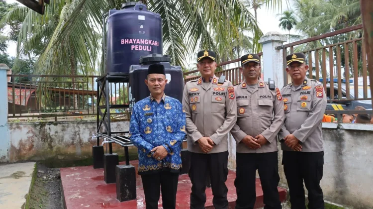 Kapolres Bener Meriah Cek Pembangunan Polytank Program Bhayangkari