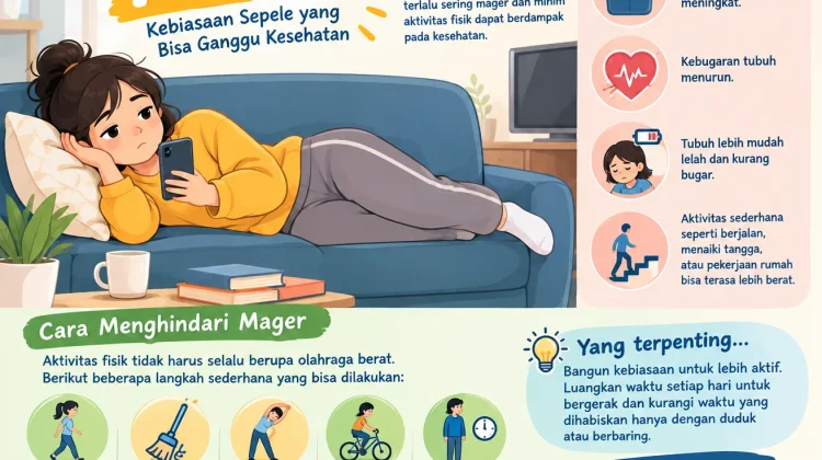 Bahaya Mager, Kebiasaan Sepele yang Bisa Ganggu Kesehatan