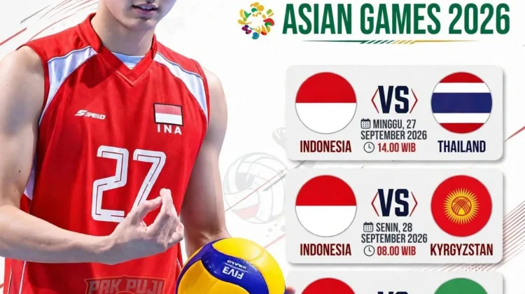 Timnas Voli Putra Indonesia Siap Berlaga di Asian Games 2026, Tergabung di Grup B