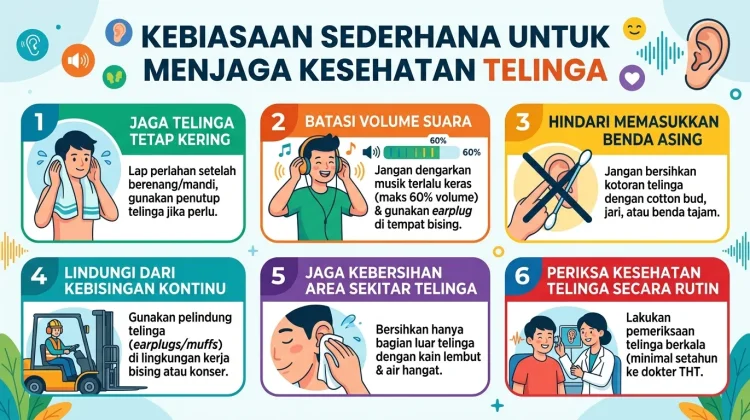 Enam Kebiasaan Sederhana untuk Menjaga Kesehatan Telinga