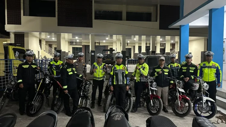 Satlantas Polres Aceh Tengah Amankan 10 Motor Berknalpot Brong