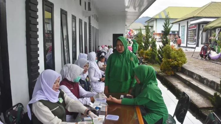 Sambut HUT TNI, Kodim Bener Meriah Gelar Cek Kesehatan Gratis