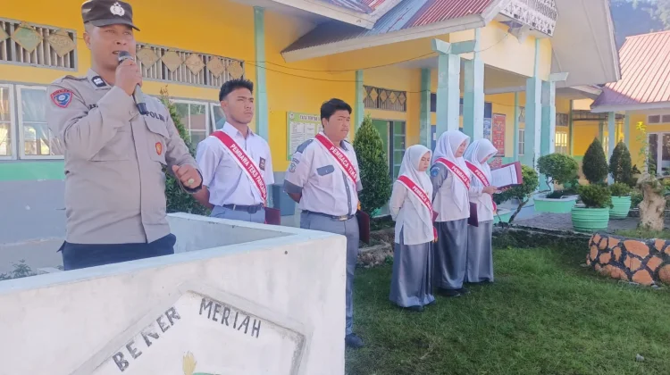 Polisi Hadir di Sekolah, Pelajar Bener Meriah Dibekali Pesan Disiplin