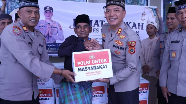 Jum'at Berkah, Polres Bener Meriah Salurkan Bansos di Permata