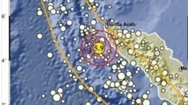 Gempa M5,9 Guncang Aceh Jaya, Getaran Dirasakan hingga Aceh Tengah