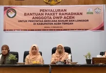 DWP Aceh Salurkan Bantuan Paket Ramadhan ke Takengon