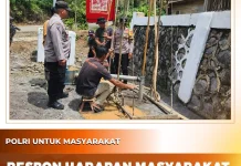 Polres Aceh Tengah Bangun Sumur Bor di Kuyun Uken