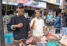 Meugang Ramai, Harga Daging Sapi di Bener Meriah Stabil