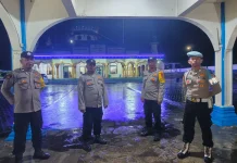Polres Aceh Tengah Laksanakan Pengamanan Shalat Tarawih