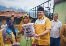 Bupati Salurkan Bantuan Korban Kebakaran di Lawe Hijo