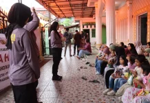 Mahasiswa STIK 83  Gelar Trauma Healing di KMAP