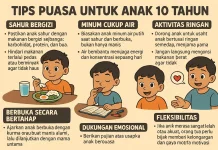 Tips Puasa untuk Anak Usia 10 Tahun