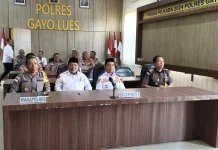 KaKankemenag Gayo Lues Ikuti Rakor Lintas Sektor Idul Fitri 1447 H