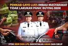 Pemda Gayo Lues: Jangan Panic Buying, Penimbunan Merupakan Tindakan Ilegal