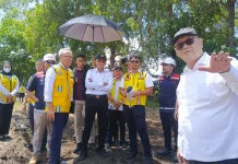 Menteri PU Kembali Tinjau Perbaikan Lubang Raksasa Pondok Balik