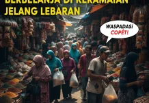 Waspada Copet saat Berbelanja di Keramaian jelang Lebaran