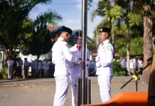 Pimpinan Daerah Turun Langsung Pimpin Upacara Hari Pertama Sekolah di Aceh Tengah