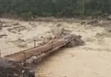 Sejumlah Jembatan Darurat di Aceh Tengah Putus Diterjang Banjir