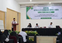 Kakankemenag Wahdi Buka Bimtek KBC