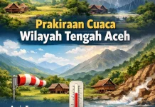 Wilayah tengah Aceh Berpotensi Hujan, Masyarakat Diminta Waspada