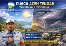 BMKG: Cuaca Gayo Cerah Berawan, Waspadai Hujan Sore hingga Malam