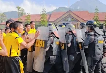 Polres Bener Meriah Gelar Simulasi Sispamkota