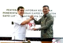 Bupati Gayo Lues Serahkan LKPD 2025 ke BPK Aceh