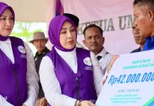 Peringati Hari Posyandu Nasional di Langkahan, Ketum Posyandu Sosialisasi 6 SPM