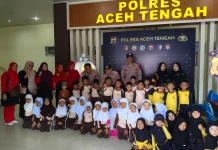Polres Aceh Tengah Terima Kunjungan Edukasi Tiga TK