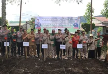 Ketahanan Pangan, Polres Bener Meriah Laksanakan Penanaman Jagung