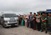 Polres Bener Meriah Amankan Pelepasan Jamaah Haji