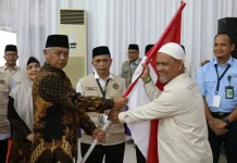 Wabup Bener Meriah Lepas Calon Jamaah Haji Kloter 14 ke Tanah Suci
