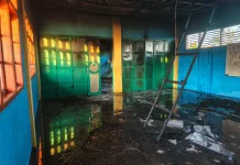 Diduga Korsleting Listrik, Ruang Kelas Ponpes Aswaja di Bener Meriah Terbakar