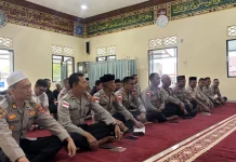 Polres Bener Meriah Ikuti Binrohtal Polda Aceh