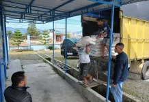 Perumda Tirta Bengi Terima Bantuan 6 Ton PAC dari Satgas PRR