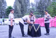 Kapolres Bener Meriah Pimpin Sertijab Tiga Pejabat Utama