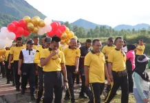 Gerak Jalan Santai dan Senam Bersama Meriahkan Hari Bhayangkara di Bener Meriah