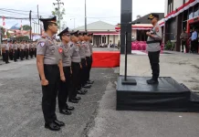 86 Personel Polres Aceh Tengah Naik Pangkat
