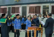 Bupati Aceh Tenggara Lantik 55 Kepala Sekolah
