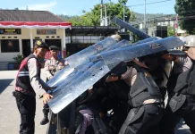 Polres Aceh Tengah Rutin Latihan Pengendalian Massa