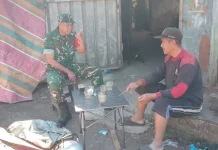 Babinsa Koramil 06/Bukit Ajak Warga Cegah Karhutla Melalui Komsos