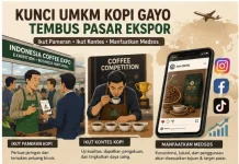 Ikut Pameran dan Kontes Jadi Kunci UMKM Kopi Gayo Menembus Pasar Ekspor