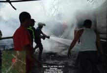 Dua Rumah Warga Terbakar di Desa Pemango Bener Meriah